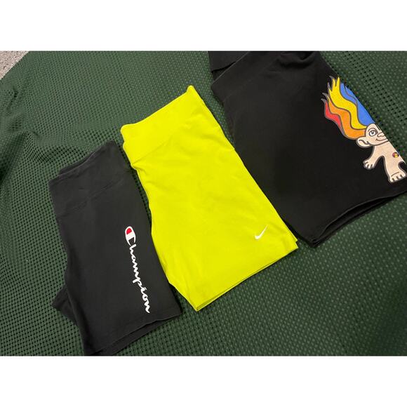 Nike shorts biker shorts lot Nike 1X champion 2XL Torrid trolls 2X - Picture 7 of 8